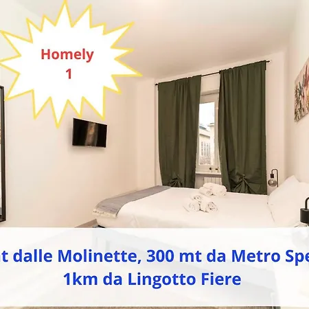 1 Homely - 50 Mt Dalle Molinette, 300 Mt Da Metro Spezia, 1k M Da Lingotto Fiere Apartment